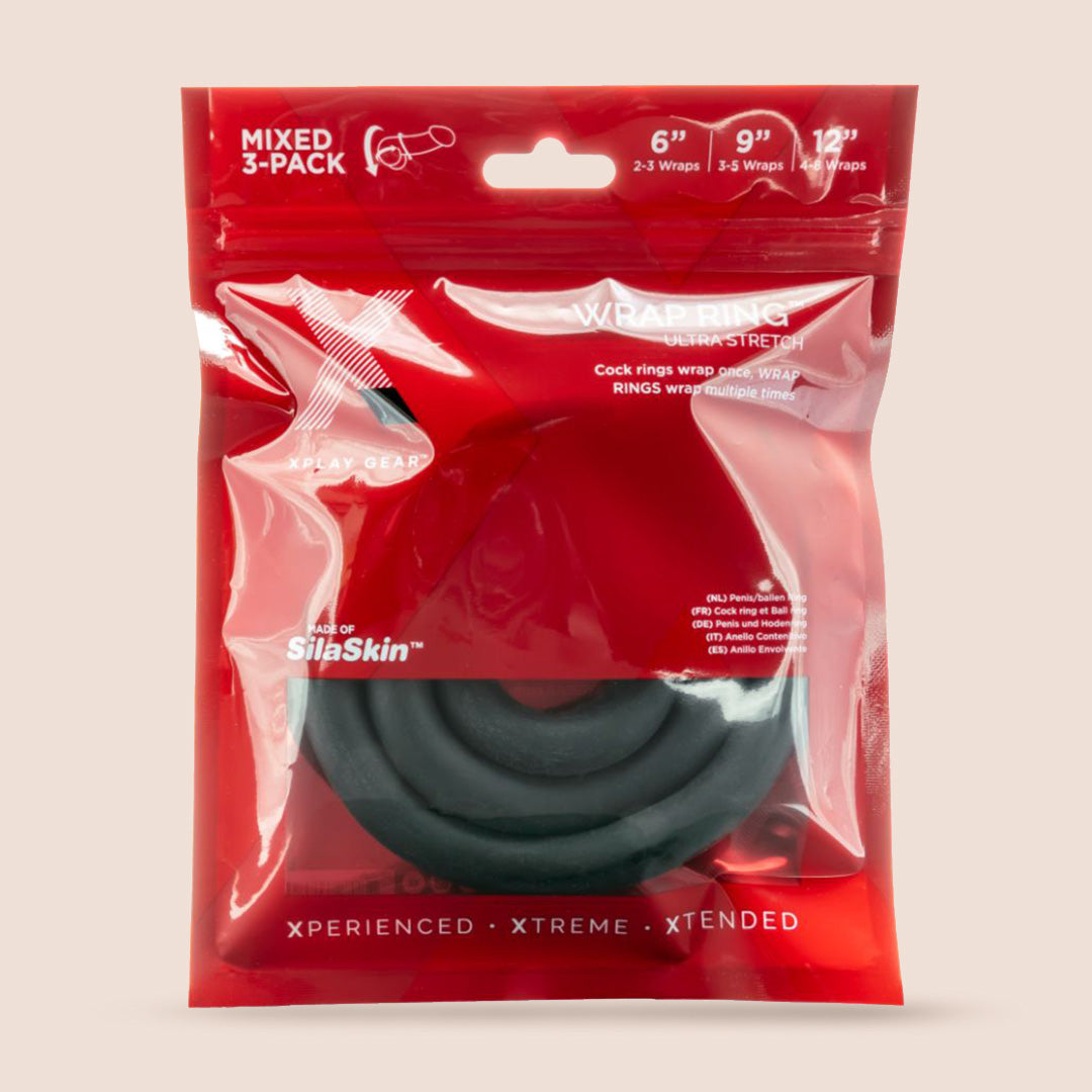XPLAY® 6, 9 and 12 Ultra Wrap Ring Pack | customizable penis ring