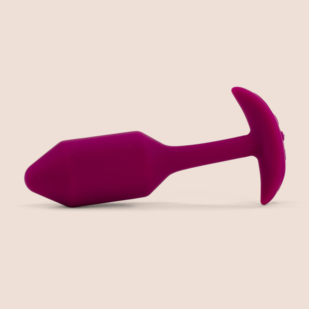 b-Vibe vibrating snug plug 2 | rechargeable vibrating weighted silicone